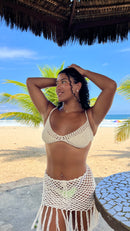 Top Meia Lua Crochê