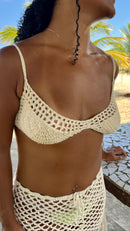 Top Meia Lua Crochê