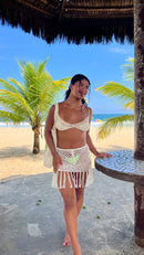 Top Meia Lua Crochê