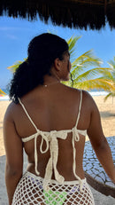 Top Meia Lua Crochê