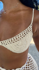 Top Meia Lua Crochê